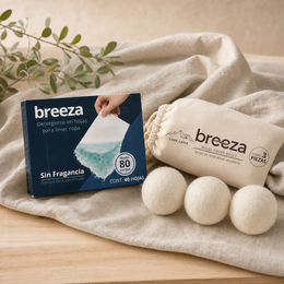 Kit Breeza Sin Fragancia con 3 Wool Dryer Balls